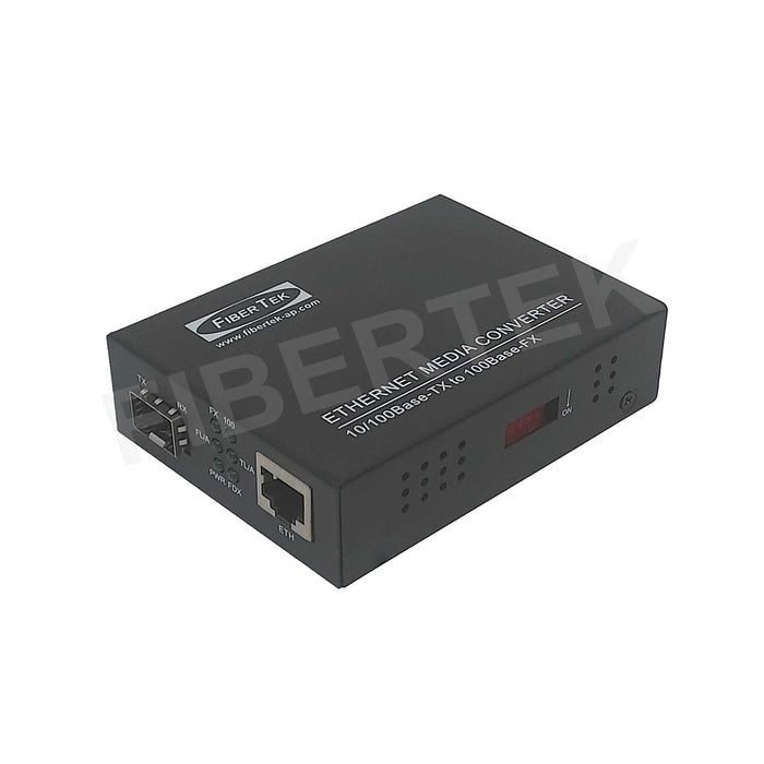 Side view of FCNCS-1EN-1ES Fast Ethernet Media Converter