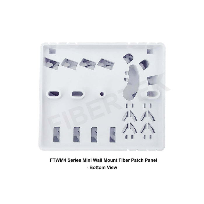 FTWM4 Series Mini Wall Mount Fiber Patch Panel  Bottom View