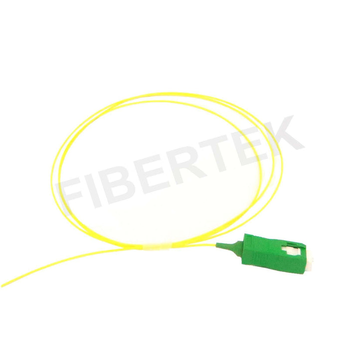 SC APC Singlemode Fiber Optic Pigtail, 900um Buffer