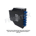 DPPTE12 DIN Rail Fiber Optic Patch Panel Plastic Type 12 ports with LC Duplex Singlemode Adapters Side View