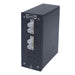 DPPY12 Series DIN Rail Fiber Patch Panel loaded with 4 fiber ports FC Duplex Multimode Adapters