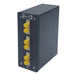 DPPY12 Series DIN Rail Fiber Patch Panel loaded with 6 fiber ports FC Duplex Singlemode Adapters