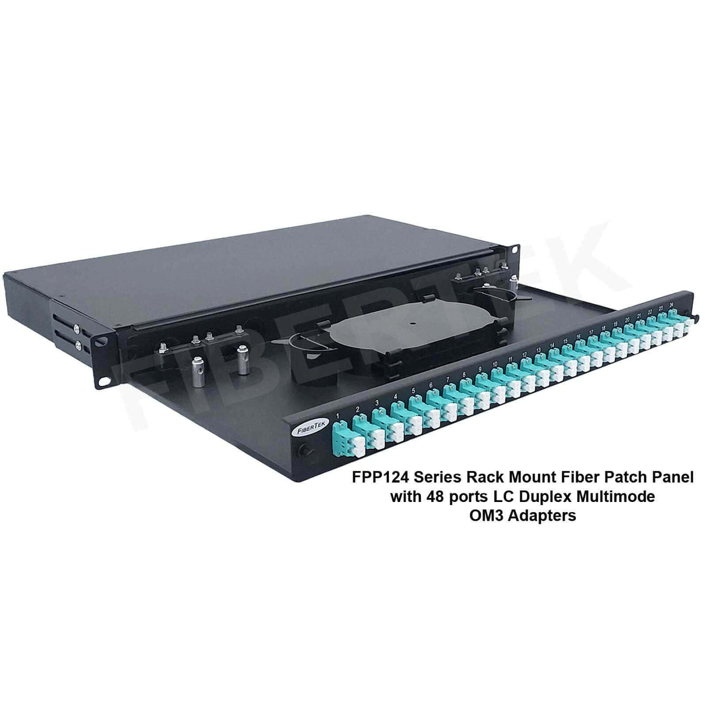 Sliding Rack Mount Fiber Patch Panel LC Duplex 1U FPP124 Series ...