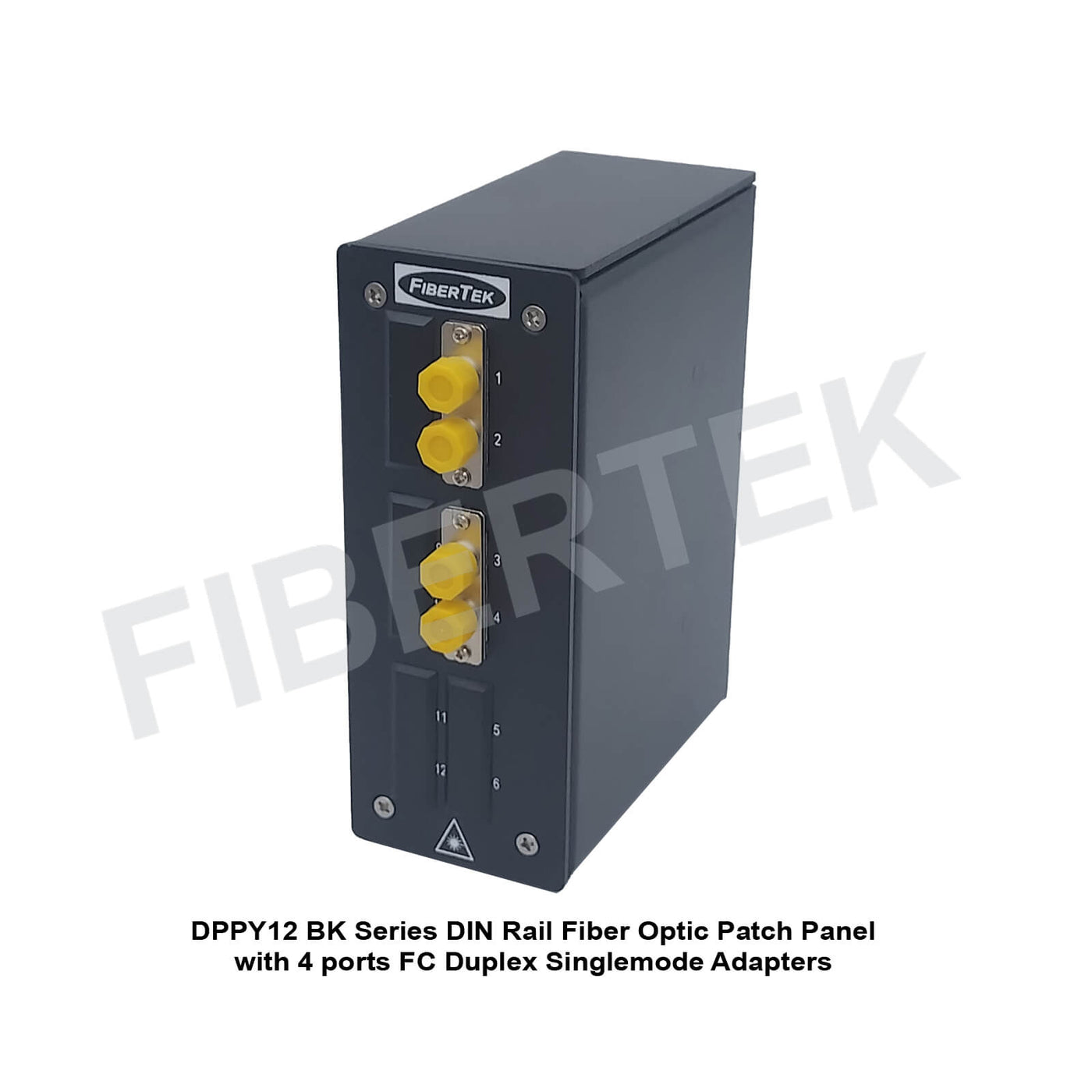 DIN Rail Fiber Optic Patch Panel with FC Duplex Adapters DPPY12 Series ...