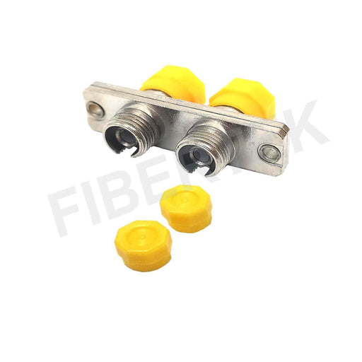 FC Duplex Singlemode Fiber Optic Adapter with yellow dust cap 
