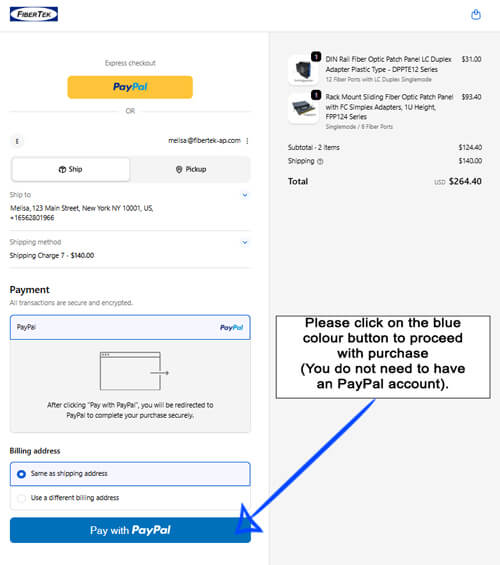 Checkout Page