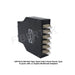 DPPTE12 DIN Rail Fiber Optic Patch Panel Plastic Type 12 ports with LC Duplex Multimode Adapters Side View