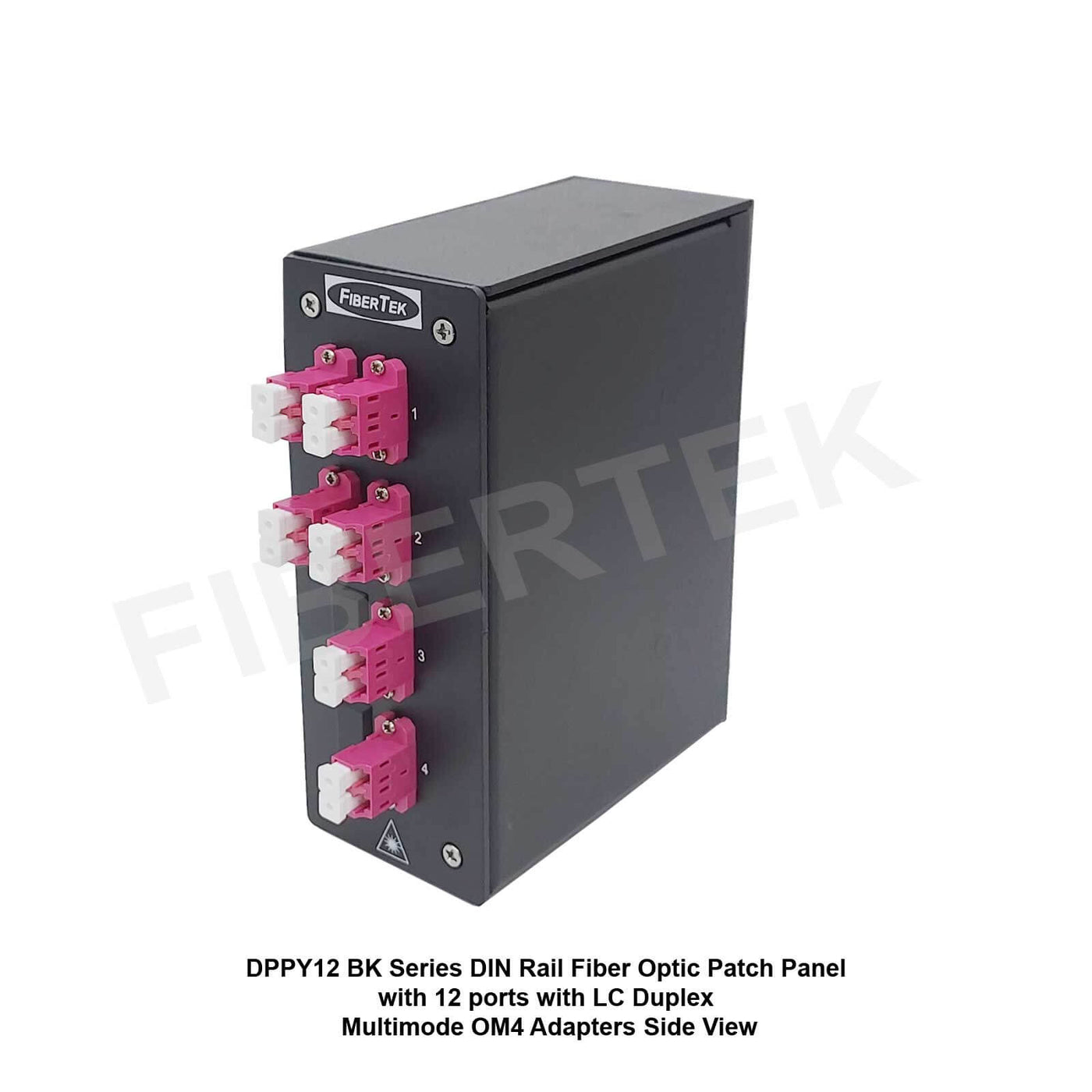 DIN Rail Fiber Optic Patch Panel with LC Duplex DPPY12 BK Series ...