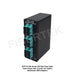 Side view of DPPY12 BK Series with 12 ports SC Duplex Multimode OM3 Adapters