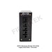 Front view of DPPY12 BK Series DIN Rail UTP CAT6A Patch Panel