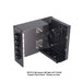 Swing out view of DPPY12 BK Series DIN Rail UTP CAT6A Patch Panel