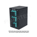 Side view of DPPY24 BK Series with 16 ports SC Duplex Multimode OM3 Adapters