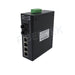 Left side view of FCNID-4EP-2ES Industrial PoE Fast Ethernet Converter