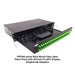 FPP248 series sliding rack mount fiber optic patch panel with 48 ports FC APC simplex Singlemode Adapters