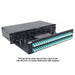 FPP248 series rack mount patch panel with 96 ports LC Duplex Multimode OM3 Adapters
