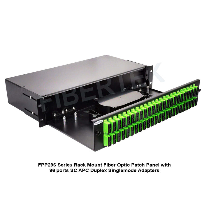 FPP296 Series 2U SC Duplex Fiber Optic Patch Panel — FiberTek Fiber Shop