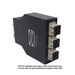 DIN Rail Fiber Optic Patch Panel Plastic Type DPPTE12 Series with 12 ports SC Duplex Multimode Adapters Side View 