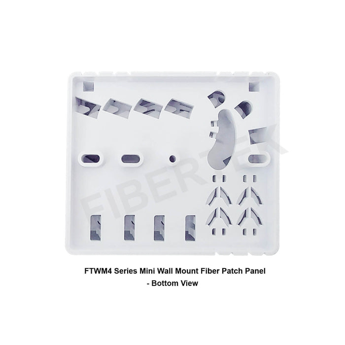 Bottom View of FTWM4 Series Mini Wall Mount Fiber Patch Panel