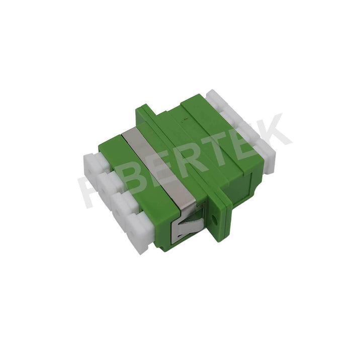 LC Quad Duplex APC Singlemode Fiber Optic Adapter