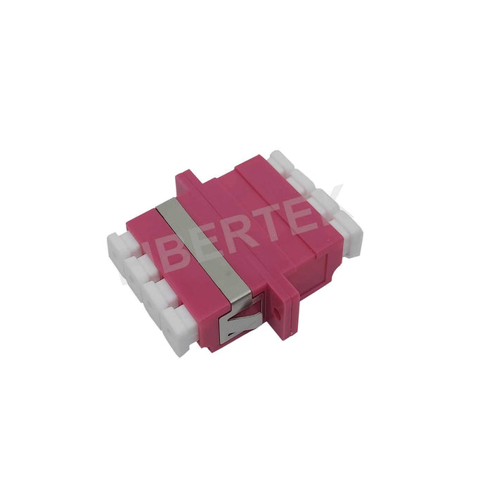 LC Quad Duplex Multimode OM4 Fiber Optic Adapter