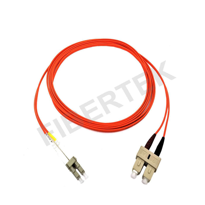 LC to SC Multimode OM1 62.5um Fiber Optic Patchcord