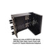 Swing out view of DPPY12 BK Series with 6 ports ST Multimode Duplex Adapters