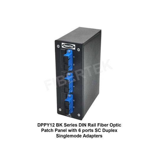 Side view of DPPY12 BK Series with 6 ports SC Duplex Singlemode Adapters