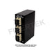 Side view of DPPY12 BK Series with 12 ports SC Duplex Multimode Adapters