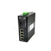 FCNID-4EN-2ES Industrial Fast Ethernet Media Converter Side View 