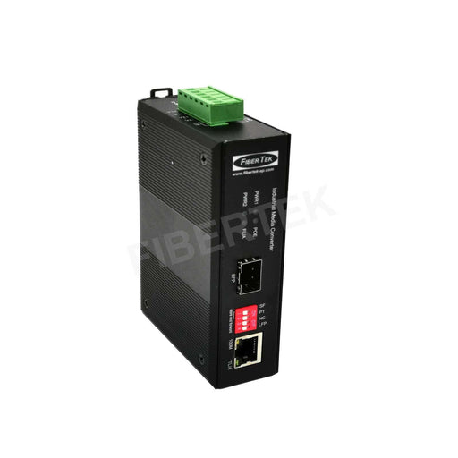 Right side view of FCNID-1EP-1E Industrial Fast Ethernet PoE Converter