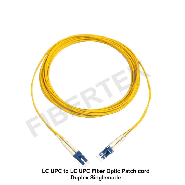 LC UPC to LC UPC Singlemode Fiber Optic Patchcord