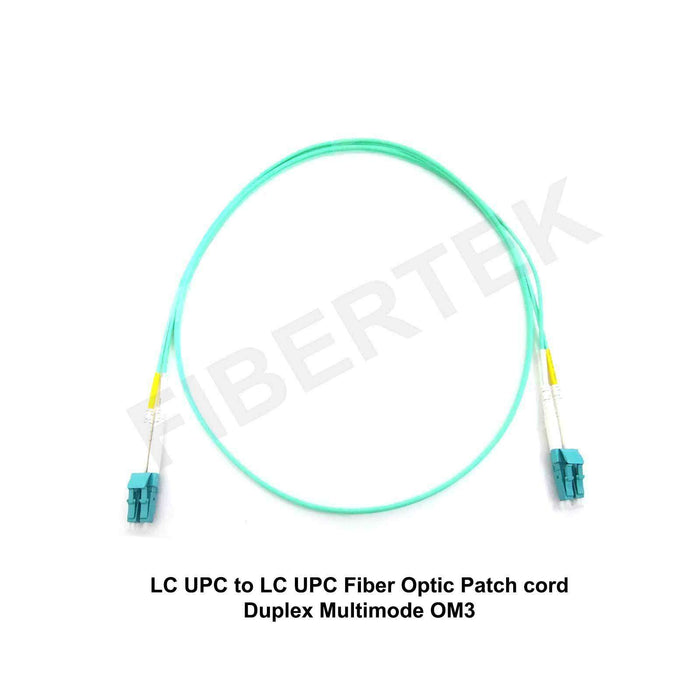 LC UPC to LC UPC Multimode OM3 Fiber Optic Patchcord